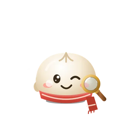 Ky the steamed bun in a red scarf
